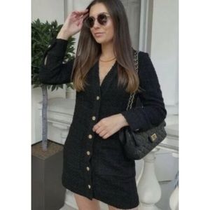 ZARA Textured Weave Dress